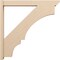 Ekena Millwork 6-in W x 46-in D x 46-in H Balboa Slat Rough Cedar Woodgrain TimberThane Outlooker, Primed Tan OUTUR060X46X46BOA24RCPR - alternate 6